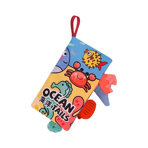 Weiches Babybuch - Knisterndes Dschungelbuch | Interaktives Spielzeug Zur Frühentwicklung Mit Mehreren Texturen, Fühlbuch Mit Dschungel & Meeresmotiv Für Sinnesaktivitäten Bei Kindern Weiches Babybuch - Knisterndes Dschungelbuch | Interaktives Spielzeug Zur Frühentwicklung Mit Mehreren Texturen, Fühlbuch Mit Dschungel & Meeresmotiv Für Sinnesaktivitäten Bei Kindern von Generic