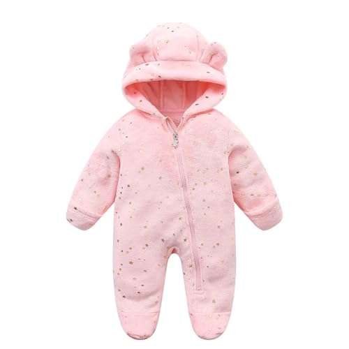 Weihnachts Kinder Baby Fleece Overall Säugling Weihnachten Schneeanzug Neugeborenen Strampler Warme Christmas Mantel 0-3 Monate (6-9 Months) von Generic