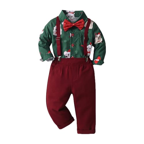 Weihnachts Kinder wojonifuiliy01 Jungen-Outfits&Set - Christmas Kleinkind Kinder Kind Säugling Neugeborenes Baby Jungen Mädchen Strampler Langarm Kinder Weihnachten Kostüm von Generic