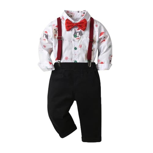 Weihnachts Kinder wojonifuiliy01 Jungen-Outfits&Set - Christmas Kleinkind Kinder Kind Säugling Neugeborenes Baby Jungen Mädchen Strampler Langarm Kinder Weihnachten Kostüm von Generic