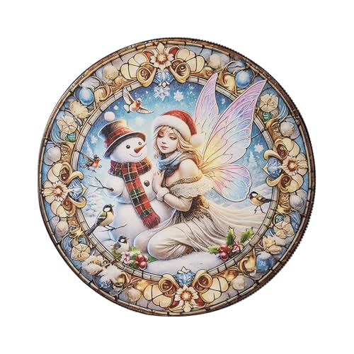 Weihnachtsdekoration Atmosphäre Anordnung Drumstick Schneemann Puppe Trommel Santa Musikinstrument Trommel Hängen SCg119 (A, 25x5CM) von Generic