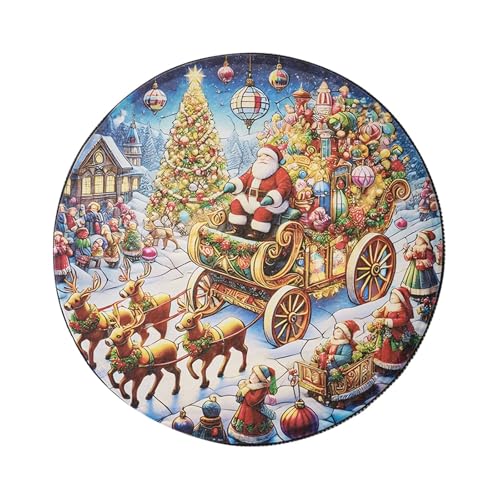 Weihnachtsdekoration Atmosphäre Anordnung Drumstick Schneemann Puppe Trommel Santa Musikinstrument Trommel Hängen SCg119 (B, 25x5CM) von Generic