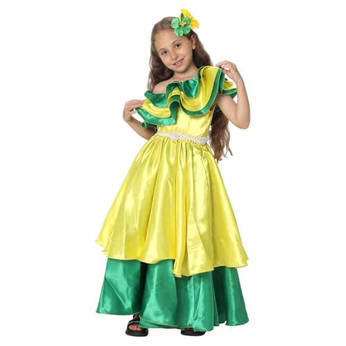 Weihnachtskleider Für Mädchen - Cosplay Im Ethnischen Stil Brasilianisches Farbkleid Halloween Karneval Kinderkostüm Bühnenauftritt 5–11 Jahre Alt Weihnachtskleider Für Mädchen - Cosplay Im Ethnischen Stil Brasilianisches Farbkleid Halloween Karneval Kinderkostüm Bühnenauftritt 5–11 Jahre Alt von Generic