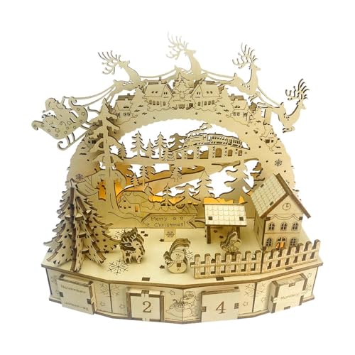 Weihnachtspuzzle – Holzpuzzle, Holzpuzzle | Countdown-Kalendervorlagen-Kits, kreative Modell-Sets mit LED-Licht, Weihnachtsdekorationsvorlagen-Set, Dekoration Weihnachtspuzzle – Holzpuzzle, Holzpuzzle | Countdown-Kalendervorlagen-Kits, kreative Modell-Sets mit LED-Licht, Weihnachtsdekorationsvorlagen-Set, Dekoration von Generic