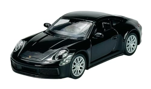 Welly 2019 Porsche 911 992 4S Coupe Schwarz 1/34-1/39 Metall Automodell Die Cast Neu im Karton von Generic