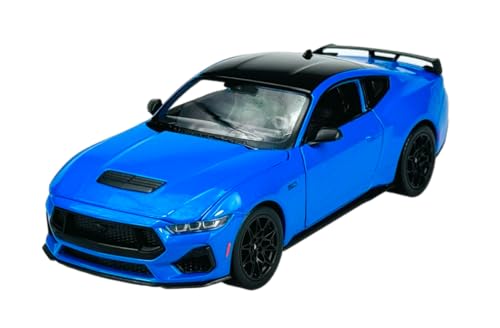 Welly 2024 Ford Mustang GT Blue 1/24 1:24 Metall Automodell Die Cast Neu im Karton von Generic