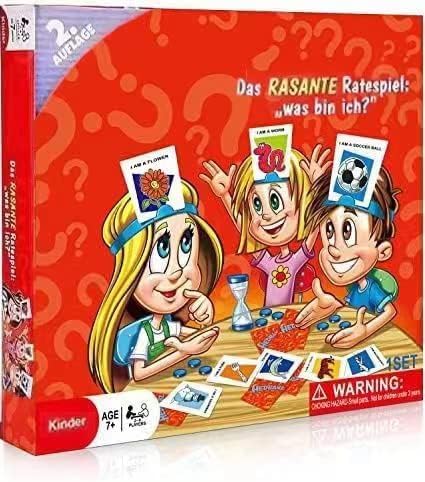 Wer Ist Es was Bin ich Spiel Kinder Wer Bin Ich Reisespiel,Brettspiel für Kinder,Familienspiele,Das Rasante Ratespiel,für 2-6 Spieler ab 6 Jahren3 von Generic