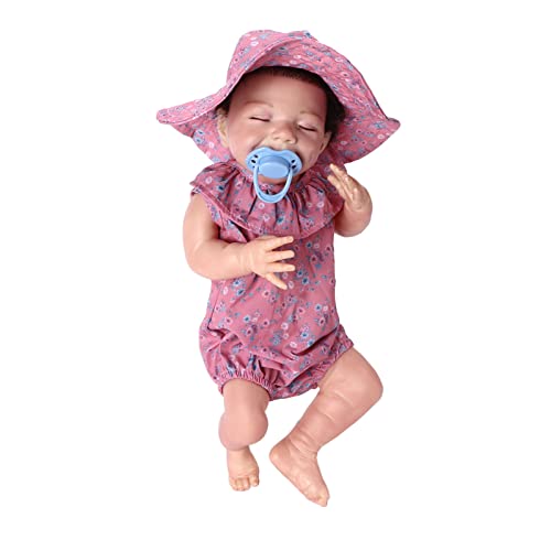 Wiedergeborene Babypuppe, Schöne Exquisite Kleidung Realistisch Schöne Aussehen Schlafende Babypuppe für Zuhause von Generic