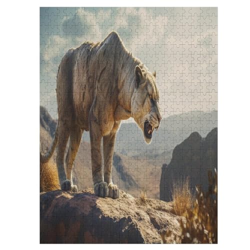 Wild Tiger - 1000 Teile Puzzle – - Hochauflösendes - Gelegenheitsspiel – 1000 Teile Holzpuzzle 500 PCS von Generic