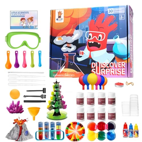 Wissenschaftsset für Kinder,Wissenschaftsexperimente für Kinder | Laborexperimente Wissenschaftsset | STEM Projects Science Kit, pädagogisches Chemieexperiment-Set enthält 132 kleine Experimente für F von Generic