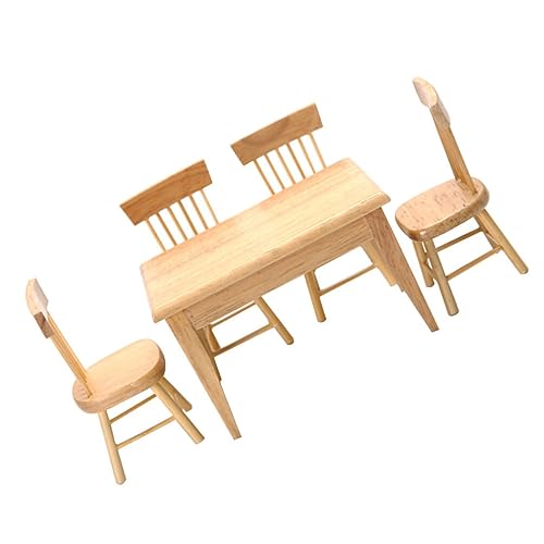 Wooden Mini-Tischset für Kleinkinder, Modell mit Tisch-Zubehör, für Kinder, Möbel von Generic