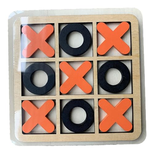 XOXO-Spiel aus Holz - XOXO-Spiel | X & O Blocks, Xo-Spiel Holz-Xo-Blöcke, Couchtischdekoration, lustige Spiele, Lernstrategie-Gehirnpuzzle, klassisches interaktives Spielzeug für Kinder, Erwachsene von Generic