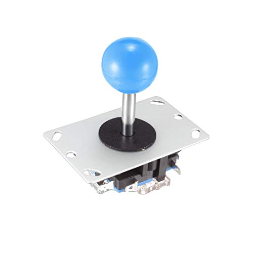 XYWHPGV Joystick Control Stick Wippschalter 4 Way Blue Ball Top Handle DIY Teile Klassisches Arcade-Spiel Kampfwettbewerb 4NO Momentary(43394 2e9a9 3aae4 17879 be5a9 3cc49 von Generic