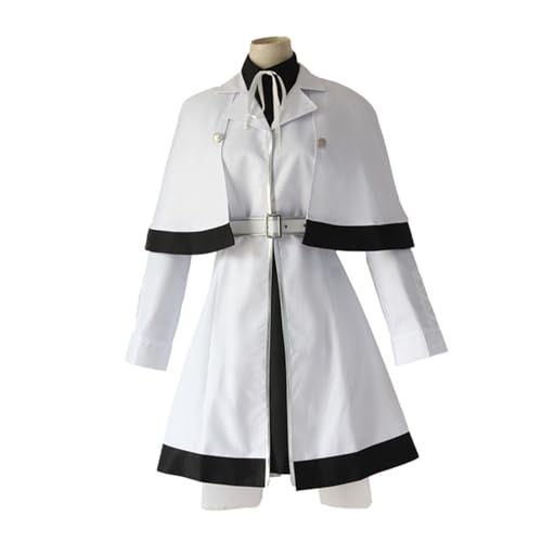Yonebayashi Saiko Cosplay Kostüme Uniformen Kleid Halloween Party Outfits (White,XL) von Generic