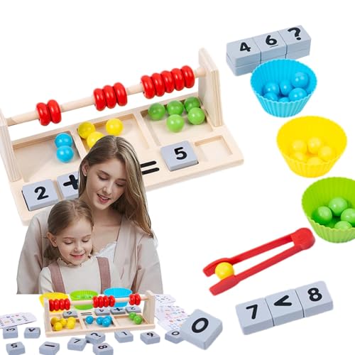 Zählen von Perlen, digitaler Abakus, Spielzeug zum Zählen von Vorschule – Holzblöcke für Kleinkinder, Kindergartenspielzeug, verschiedene Spiele zum Sortieren von Farben für mehr als 36 Moi Zählen von Perlen, digitaler Abakus, Spielzeug zum Zählen von Vorschule – Holzblöcke für Kleinkinder, Kindergartenspielzeug, verschiedene Spiele zum Sortieren von Farben für mehr als 36 Moi von Generic