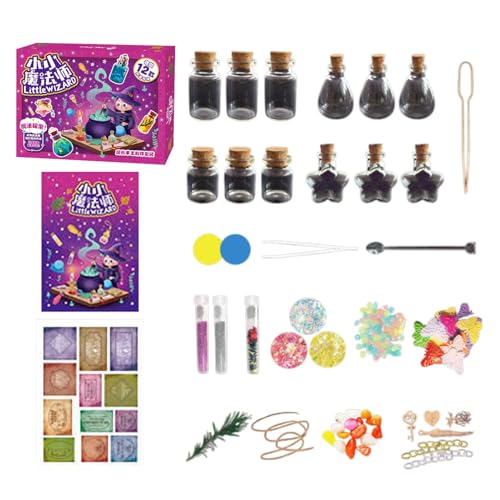 Zaubertrank-Set – Zaubertrank-Set Für Kinder, Magisches Chemie-Set Für Kinder | Zaubertrankflaschen Mit Feenmotiv, Bastelspielzeug, Wissenschaftsset, Zaubersets Und Zubehör Für Und Mädchen Ab 8 von Generic