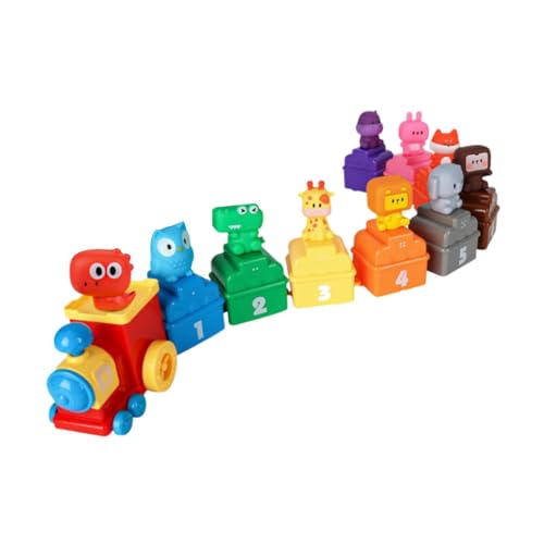 Zugset mit Tieren, und Zuordnungsspielzeug, Lernspielzeug, Tierfingerpuppen für Kinder im Alter von 1–3 Jahren, Babys von Generic