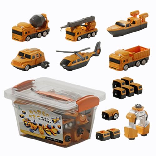 Zusammengebautes Spielzeugauto, Spielfahrzeug-Set, magnetisches Transformator-Spielzeug für Kinder, Aufbewahrungsbox inklusive Sammelfiguren, Bausteine für Jar Zusammengebautes Spielzeugauto, Spielfahrzeug-Set, magnetisches Transformator-Spielzeug für Kinder, Aufbewahrungsbox inklusive Sammelfiguren, Bausteine für Jar von Generic