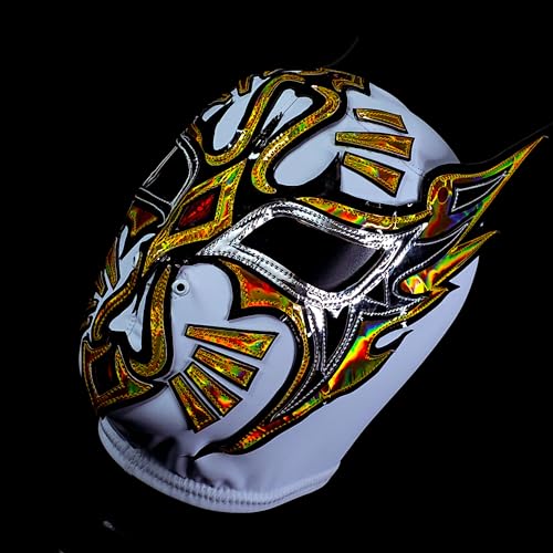 mistesis maske wrestling maske kostüm lucha libre maske luchador weiß flach von Generic