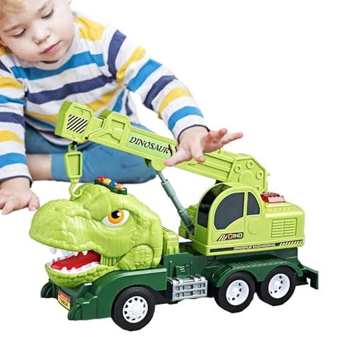 saurier-Autospielzeug, saurier-LKW-Spielzeug,Auto Spielzeug saurier Auto - Toys Lernspielzeug, saurier-Transportwagen, rückziehbares Auto, saurier-Technikfahrzeug für Kinder ab 3 Jahren von Generic