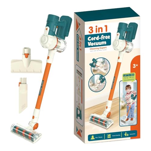 täuscht Play Cleaning Toy Set, tat so, Realistische Kinder Rollenspiel Spielzeugstaubsauger mit Musik und Lichtern für Mädchen Kinder von Generic