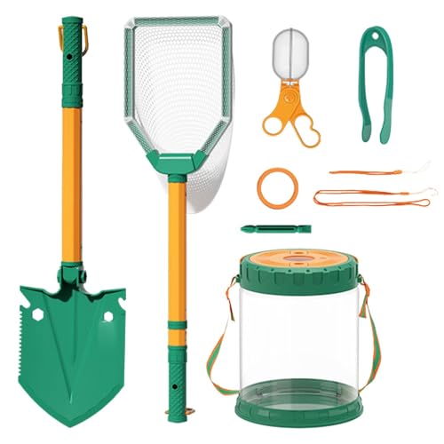 Butterfly Collection Kit, Retractable Butterfly Catcher, Critter Catcher Adventure Kits, Interactive Outdoor Butterfly Catchers 7.09 x 7.09 x 9.06 Inches for Kids, Boys and Girls (1 Set) von Generico