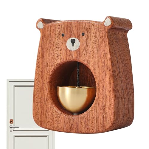 Dekoration für Klingel, Bärenglocke aus Holz mit klarem Klang - Heimdekoration und interaktives Spiel für Kinder und Jugendliche Dekoration für Klingel, Bärenglocke aus Holz mit klarem Klang - Heimdekoration und interaktives Spiel für Kinder und Jugendliche von Genérico