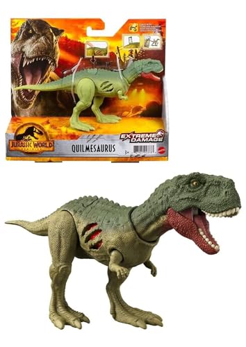 Dinosaurier, kompatibel mit Jurassic World Dominion, Pyroraptor, Velociraptor und Quilmesaurus, Extreme Damage (Quilmesaurus) von Genérico