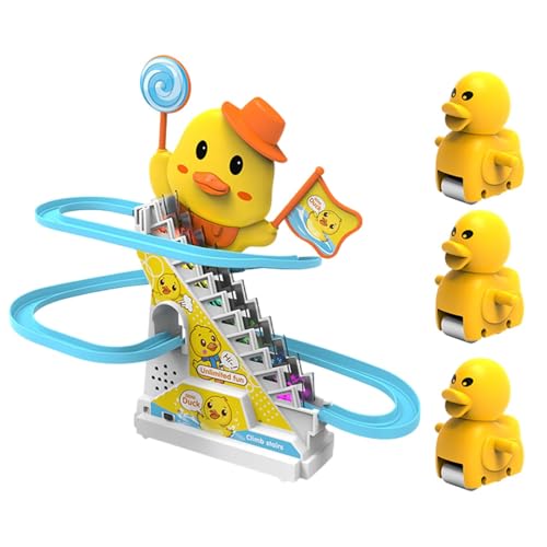 Elektrische Treppen zum Aufsteigen von Enten – Spielzeug zum Klettern von Enten | Spielzeug-Set mit Treppenstufen zum Aufsteigen von elektrischen Enten, frühzeitiges Lernspielzeug mit Lichtern Elektrische Treppen zum Aufsteigen von Enten – Spielzeug zum Klettern von Enten | Spielzeug-Set mit Treppenstufen zum Aufsteigen von elektrischen Enten, frühzeitiges Lernspielzeug mit Lichtern von Genérico