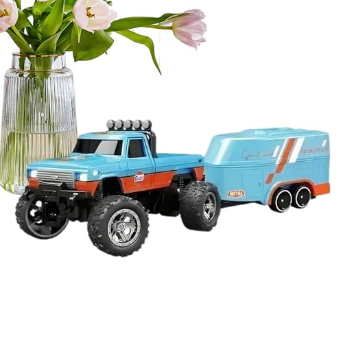 Ferngesteuertes Auto für Kinder, ferngesteuertes LKW, ferngesteuertes Fahrzeug für kleine LKW, Geländewagen mit 2,4 GHz, wiederaufladbares Spielzeug für LKW und RC-Autos mit Lichtern, Maßstab 1: von Genérico