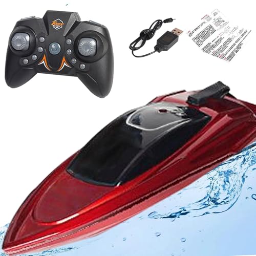 Ferngesteuertes Boot, RC Schnellboot, elektrisches Spielzeugboot mit Fernbedienung für Pool, lustige Spielzeugboote für Badewanne, wasserdichtes Elektroboot für Kindertag, Ostern von Genérico