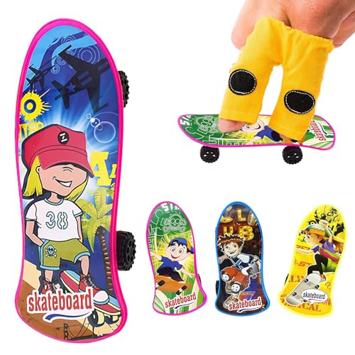 Fingertips für Kinder, Skateboard-Spielzeug, Fingertips Sports für Erwachsene, zum Sammeln, Schreibtisch-Spielzeug für Griffbrett, Stressfinger, für Kinder und Erwachsene von Genérico