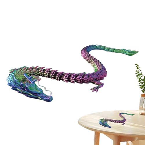 Flexibler Drache, 3D-Druck, 30 cm, bunt, bewegliche Figuren, einzigartiges Schreibtisch-Spielzeug für Kinder, Jugendliche, Erwachsene, Bürodekoration, Modell Flexibler Drache, 3D-Druck, 30 cm, bunt, bewegliche Figuren, einzigartiges Schreibtisch-Spielzeug für Kinder, Jugendliche, Erwachsene, Bürodekoration, Modell von Genérico