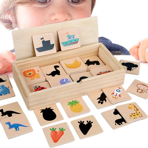 Formen, Lernspiel mit Holzschatten, zum Paaren, Lernspaß mit und Gemüse für Kinder im Vorschulalter ab 3 Jahren Formen, Lernspiel mit Holzschatten, zum Paaren, Lernspaß mit und Gemüse für Kinder im Vorschulalter ab 3 Jahren von Genérico