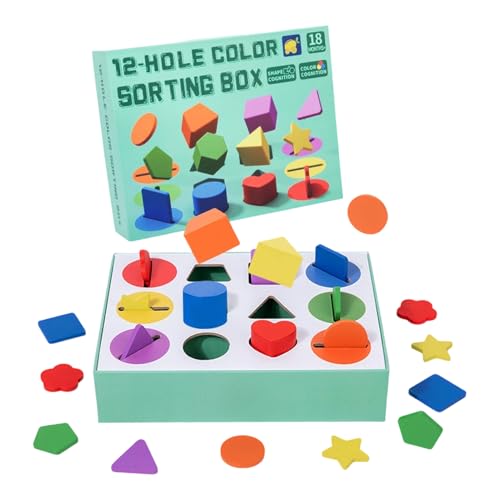 Formsortierspielzeug, Formsortierer-Sortierspielzeug, Farb- und Formkombinationsspiel, Lernspielzeug für Kinder 3+, entwickeln Feinmotorik, Spiel Formsortierspielzeug, Formsortierer-Sortierspielzeug, Farb- und Formkombinationsspiel, Lernspielzeug für Kinder 3+, entwickeln Feinmotorik, Spiel von Genérico