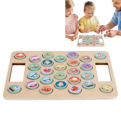 Gedächtnisspiel – Gedächtnisspiele für Kinder von 4 bis 8 Jahren | passendes Schachbrett | Cartoon-Muster für frühe Entwicklung | Denkspielzeug L Gedächtnisspiel – Gedächtnisspiele für Kinder von 4 bis 8 Jahren | passendes Schachbrett | Cartoon-Muster für frühe Entwicklung | Denkspielzeug L von Genérico