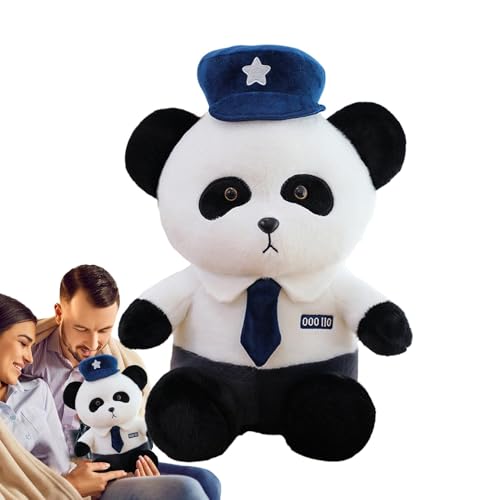 Gefüllter Panda Plüschtier, realistische Panda-Puppe | und süßes Panda-Panda-Plüschtier mit entzückenden Accessoires, ideal für Kinder, Erwachsene, Schlafzimmerdekoration, Geschenk von Genérico