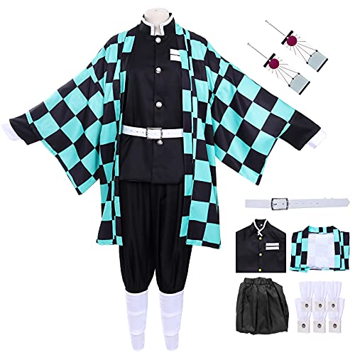 Generico Cosplay Kostüm Set Anime Kostüm Halloween Ohrring Für Kinder Von Tanjiro Nezuko Halloween Karneval Kostüme Mädchen Anime Earrings (130, Tanjirou) von Generico