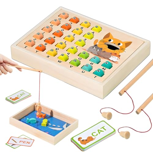 Genérico Magnetisches Angelspiel, Wortformbox, Lernspielzeug, Alphabet, Eltern-Kind-Interaktion, Alphabet und Feinmotorik, für Vorschule zu Hause Genérico Magnetisches Angelspiel, Wortformbox, Lernspielzeug, Alphabet, Eltern-Kind-Interaktion, Alphabet und Feinmotorik, für Vorschule zu Hause von Genérico