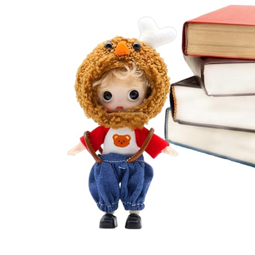 Genérico Modische Puppe, Anime-Puppen für Mädchen, Spielzeug für frittierte Hühnerköpfe mit Kleidung, Anime-Figuren mit Augen, sammelbar für Kinder, Weihnachten, Halloween Genérico Modische Puppe, Anime-Puppen für Mädchen, Spielzeug für frittierte Hühnerköpfe mit Kleidung, Anime-Figuren mit Augen, sammelbar für Kinder, Weihnachten, Halloween von Genérico