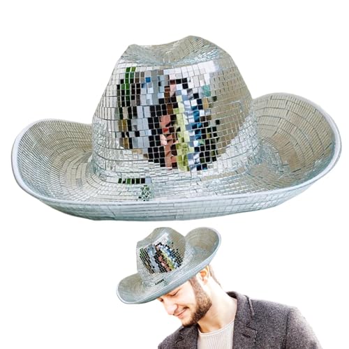 Genérico Spiegelglas mit Kugelhut, Disco-Hut | Atemberaubende Discokugelhüte für DJ Club Stage Bar Dance Genérico Spiegelglas mit Kugelhut, Disco-Hut | Atemberaubende Discokugelhüte für DJ Club Stage Bar Dance von Genérico