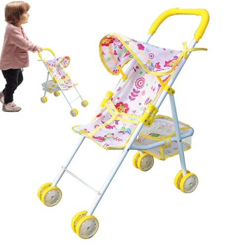 Genérico Spielzeug-Kinderwagen | Faltbarer Kinderwagen für Kinder mit unterem Korb, Dress Girls Stroller, ab 3 Jahren Genérico Spielzeug-Kinderwagen | Faltbarer Kinderwagen für Kinder mit unterem Korb, Dress Girls Stroller, ab 3 Jahren von Genérico