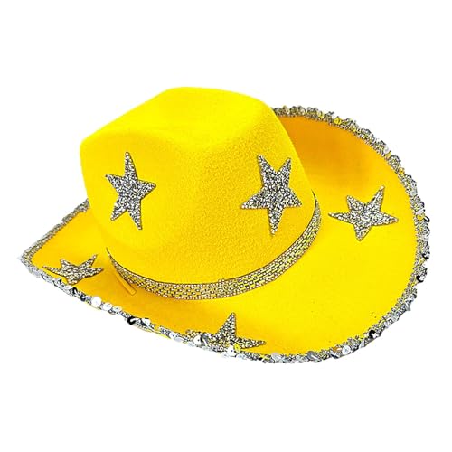Genérico Sternhut – Bling-Hüte | Filz-Sternhut für Damen | Cowgirl-Hut für Damen mit Strasssteinen | Halloween-Kostüm Genérico Sternhut – Bling-Hüte | Filz-Sternhut für Damen | Cowgirl-Hut für Damen mit Strasssteinen | Halloween-Kostüm von Genérico