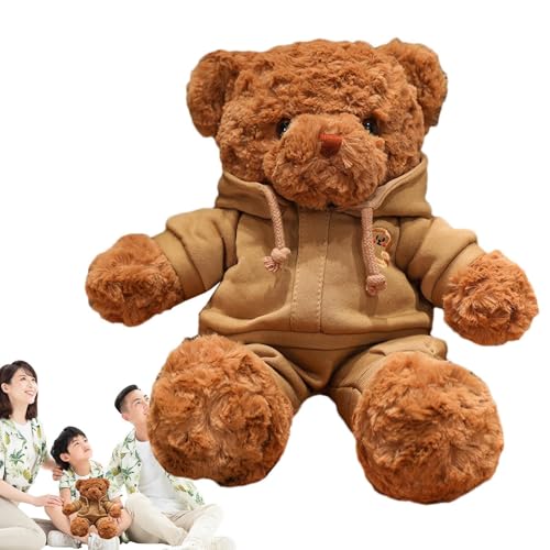 Genérico Teddybär, Plüschtier, schlafende Plüschpuppe, Teddybär, 38,1 cm, Plüschtier für Mädchen, und Kinder, weiche und kuschelige Plüschtiere von Genérico