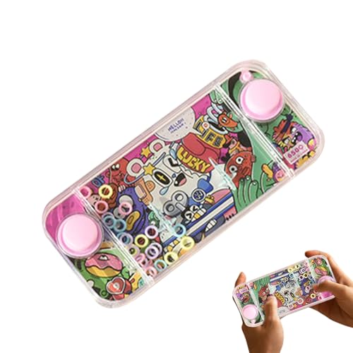 Genérico Tragbares Wasserspiel: Tragbares Wasserspielzeug, Retro-Squeeze-Puzzle, interaktives Wasserknopfspielzeug, Handspiel mit Ringen Genérico Tragbares Wasserspiel: Tragbares Wasserspielzeug, Retro-Squeeze-Puzzle, interaktives Wasserknopfspielzeug, Handspiel mit Ringen von Genérico