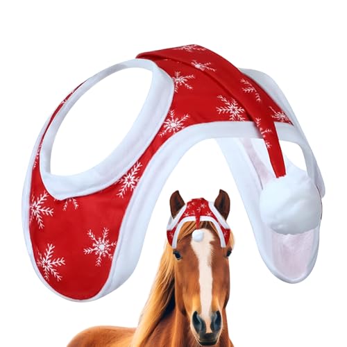 Genérico Weihnachtsmannmützen für | Abdeckung für Weihnachtszügel - Atmungsaktive Kopfbedeckung mit Schneeflockenmuster für Festivals, Festivals im Freien Genérico Weihnachtsmannmützen für | Abdeckung für Weihnachtszügel - Atmungsaktive Kopfbedeckung mit Schneeflockenmuster für Festivals, Festivals im Freien von Genérico