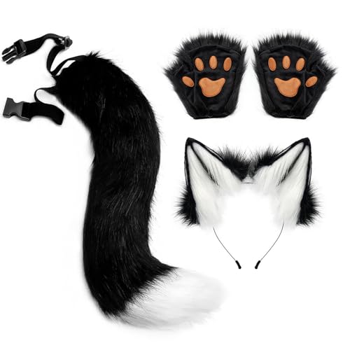 Genérico Wolfskostüm für Erwachsene, Wolfskostüm für Mädchen und Jugendliche, bequem für Halloween und Cosplay-Events Genérico Wolfskostüm für Erwachsene, Wolfskostüm für Mädchen und Jugendliche, bequem für Halloween und Cosplay-Events von Genérico