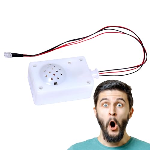 Gesprächsaktiviertes Gespenst, sprachaktivierter Lautsprecher für Halloween | Lautsprecher mit gespenstimmischem Schreigeräusch mit gruseliger Stimme | Zubehör zum Schreien mit LED-Licht | Werkzeuge Gesprächsaktiviertes Gespenst, sprachaktivierter Lautsprecher für Halloween | Lautsprecher mit gespenstimmischem Schreigeräusch mit gruseliger Stimme | Zubehör zum Schreien mit LED-Licht | Werkzeuge von Genérico