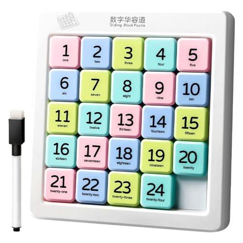 Gleitpuzzle – geistiges Beweglichkeitsspiel – 6 x 6 gleitende Zahlen für logisches Denken, kognitives Lernen, frühes Lernen, Klassenzimmer, Kindergarten, Vorschule, Ausbildung Gleitpuzzle – geistiges Beweglichkeitsspiel – 6 x 6 gleitende Zahlen für logisches Denken, kognitives Lernen, frühes Lernen, Klassenzimmer, Kindergarten, Vorschule, Ausbildung von Genérico