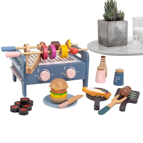 Grill, Kinderspielzeug, Essens-Set zum Kochen, pädagogisch entwickelt Fähigkeiten, Hand-Koordination, Zeit zu Hause, Alter 1 bis 3 Jahre Grill, Kinderspielzeug, Essens-Set zum Kochen, pädagogisch entwickelt Fähigkeiten, Hand-Koordination, Zeit zu Hause, Alter 1 bis 3 Jahre von Genérico